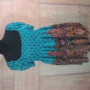 Twentyone Sheer Geometric Blouse